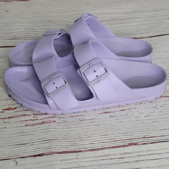 Birkenstock Light Purple Slide Sandals Size 8.5 - Picture 1 of 6